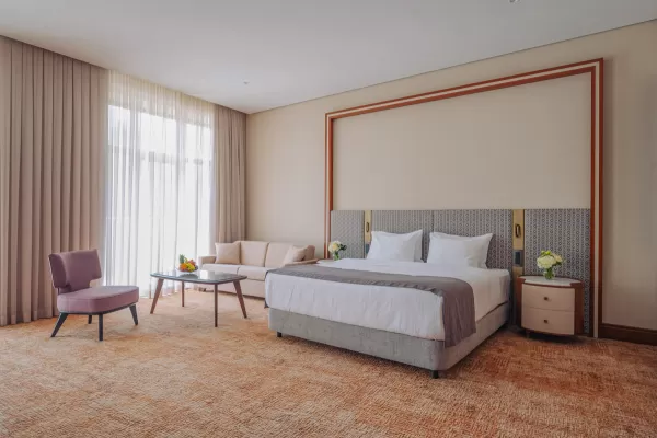 Номер «Делюкс Элегант DBL» в санатории Источник в городе Кисловодск - фотография