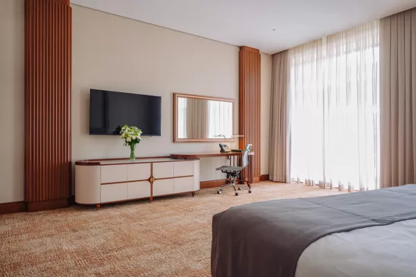 Номер «Делюкс Элегант DBL» в санатории Источник в городе Кисловодск - фотография