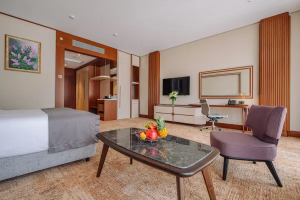 Номер «Делюкс Элегант DBL» в санатории Источник в городе Кисловодск - фотография