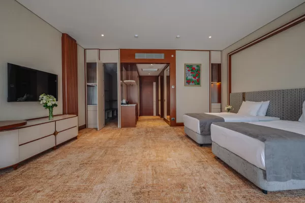 Номер «Делюкс Элегант TWIN» в санатории Источник в городе Кисловодск - фотография