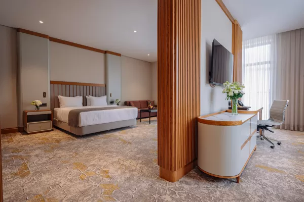 Номер «Сюит Модерн» в санатории Источник в городе Кисловодск - фотография