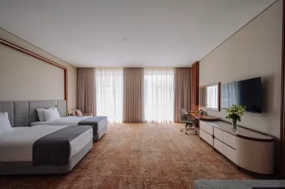 Номер «Делюкс Элегант TWIN» в санатории Источник в городе Кисловодск - фотография