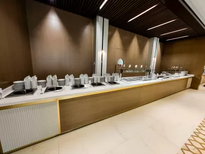 Обеденный зал в санатории «Источник» в г. Кисловодске - фотография